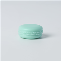 Macaron Plastic Jar and Lid - Aqua